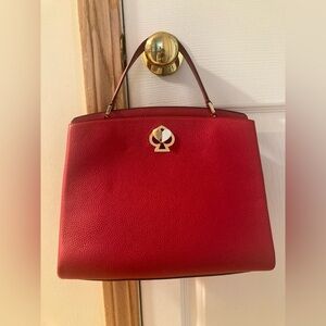 Kate Spade Heart Lock Red Handbag